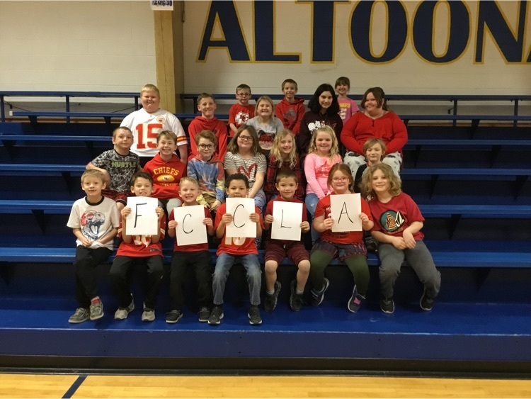 fccla week elementary participants-red day